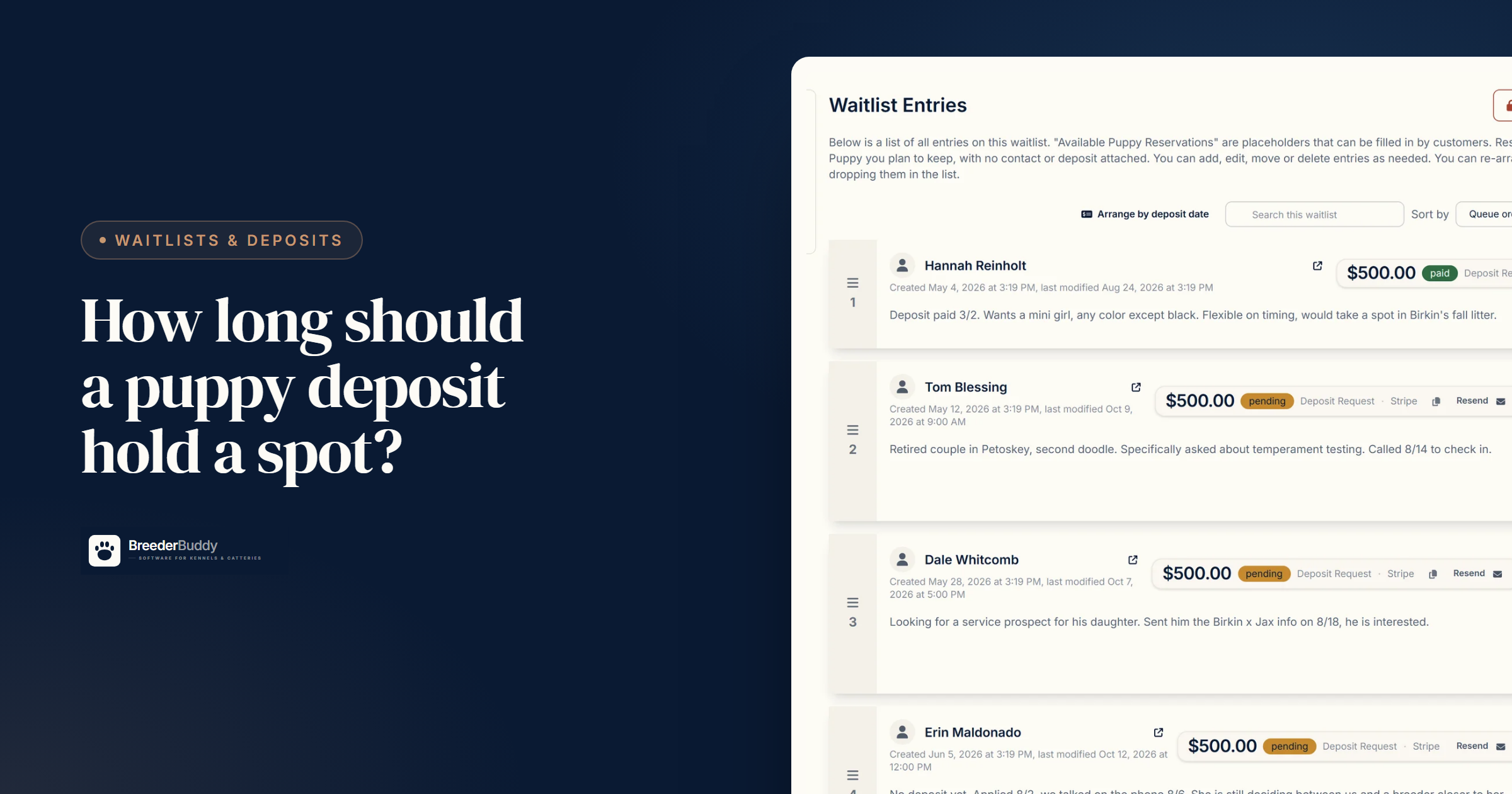 How Long Should a Puppy Deposit Hold a Spot? Setting a Deposit Deadline That Works