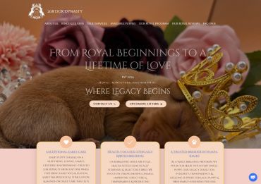 live dog breeder wordpress website example