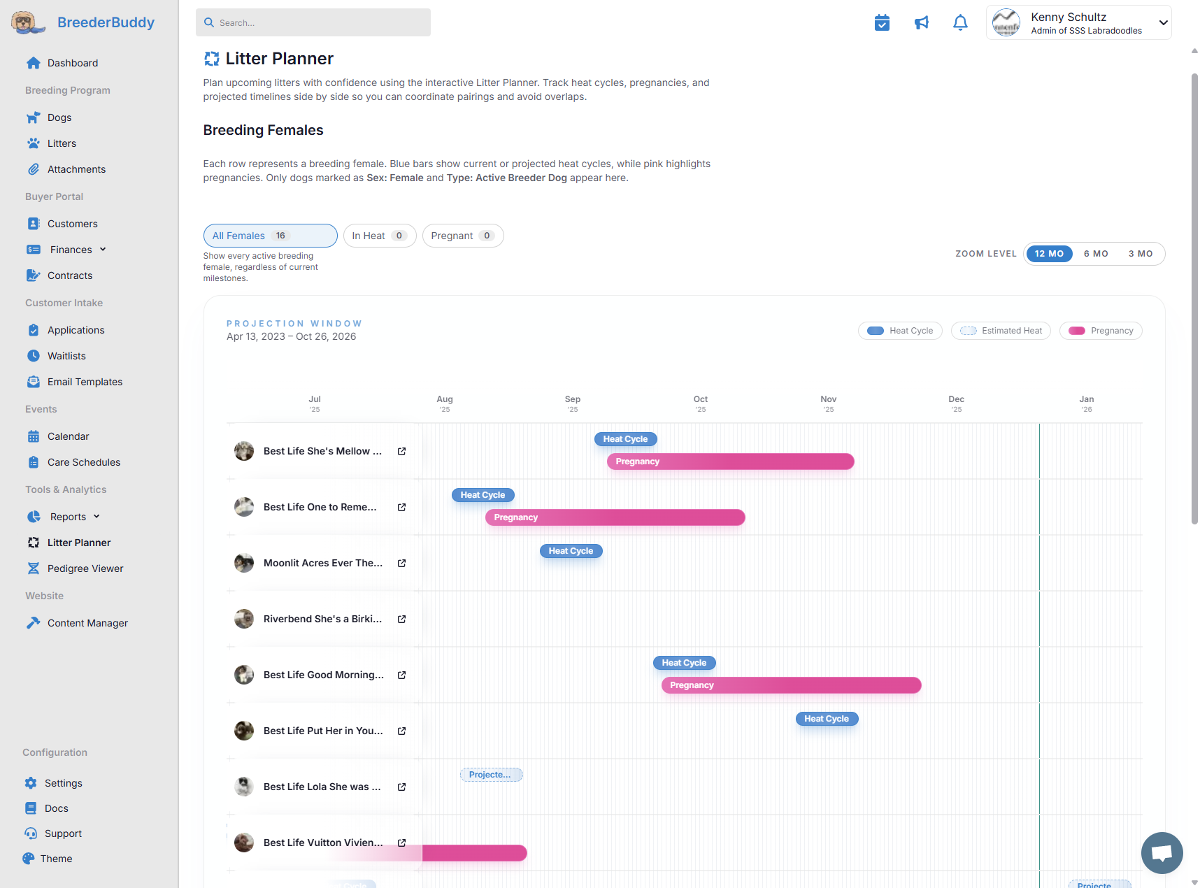breederbuddy dog breeding app