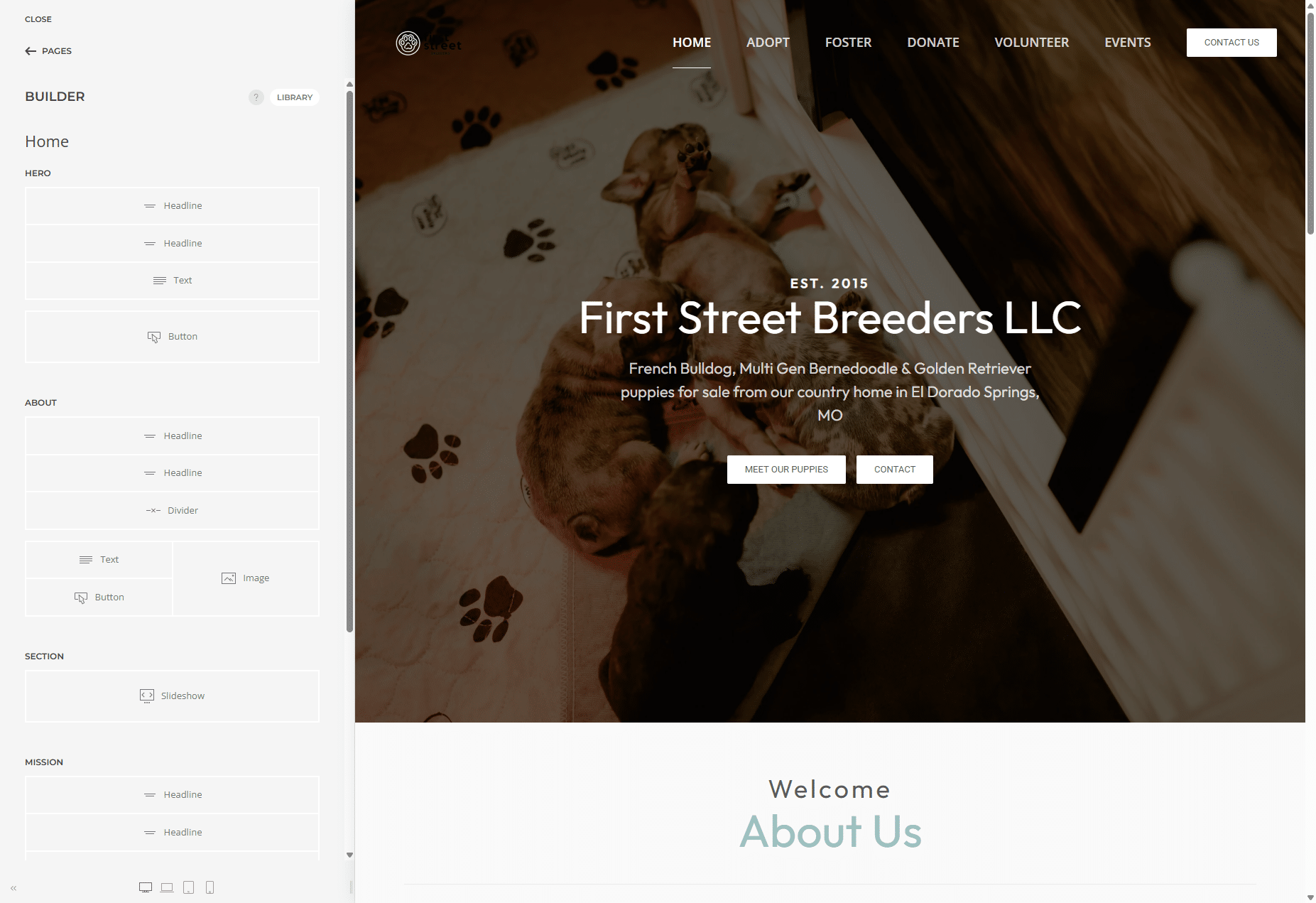 easy dog breeder websites with breederbuddy