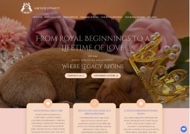 live dog breeder wordpress website example
